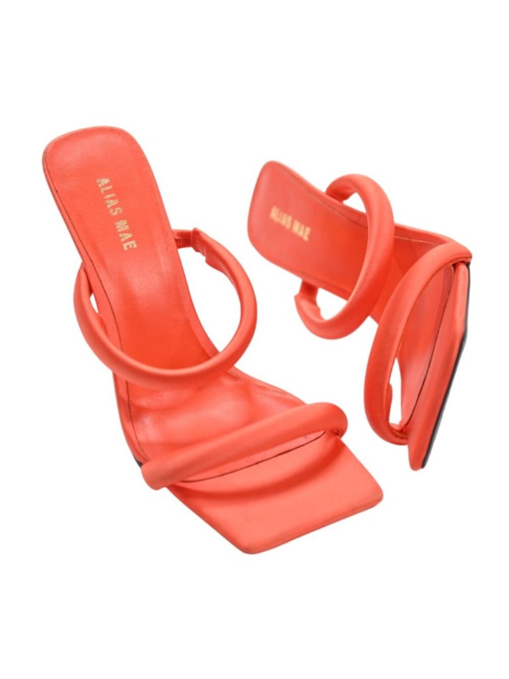 Alias Mae Ashley Mule in Orange Satin